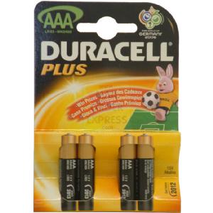Duracell Batteries Duracell Plus AAAs 4 Pack
