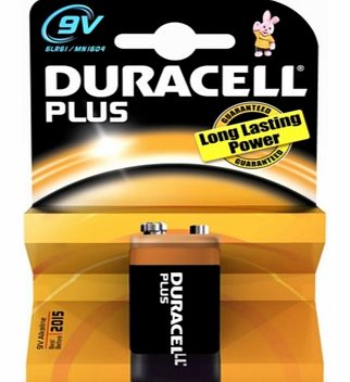Duracell Battery 9V Card of 1 1190