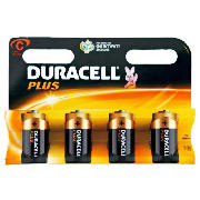 Duracell C 4 Pack Batteries