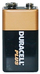 Duracell Card of 1 Duracell MN1604(6F22)