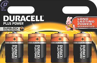 Duracell, 1228[^]96204 D Batteries 4 Pack 96204
