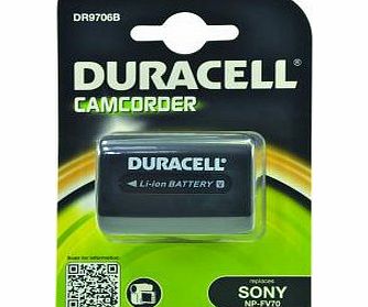 Duracell  DR9706B 7.4V 1640mAh Replacement Camcorder Batteries for Sony NP-FV70/NP-FV90