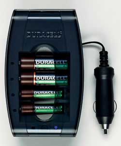 Duracell Mobile Charger with 4 AA Batteries