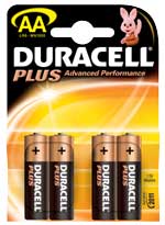 DURACELL PLUS AA X4
