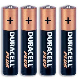 Duracell Plus AAA Batteries (4 Pack)
