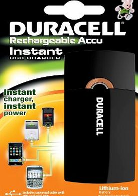 Duracell PPS 2 - mobile device chargers (Outdoor, E-book reader, Mobile phone, MP3, MP4, PDA, Battery, Black, MP3)