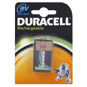 Duracell Rechargable 9V 750 mAh Batteries