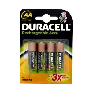 Duracell Rechargeable 1700mAh AA Batteries - 4