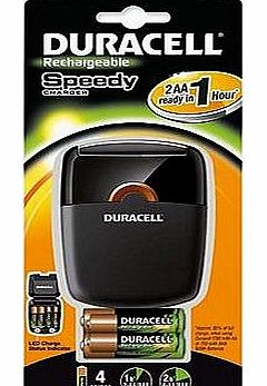Duracell Speedy Charger - Battery Charger with 2