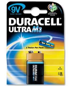 Duracell Ultra M3 9V Battery - 1 Pack
