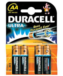 Duracell Ultra M3 AA Batteries - 4 Pack
