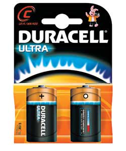 duracell Ultra M3 C Batteries - 2 Pack