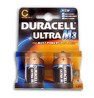 duracell ULTRA M3 Extra High Power Alkaline - C Cell (MN1400) - Pack of 2