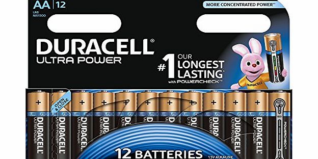 Duracell Ultra Power AA Batteries Pack of 12