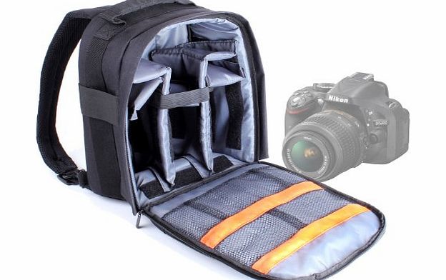 High Quality DSLR Camera Backpack/Rucksack With Adjustable Padded Interior For Canon EOS 350D Digital SLR Camera (18-55mm Lens Kit)