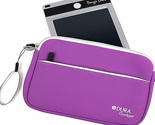 Purple Protective Neoprene Carry Case For Boogie Board 8.5 Inch, Boogie Board JOT 8.5 Inch & Personal Organiser (All Colours) With Front Zip Pocket