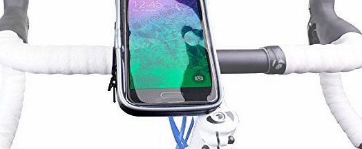 DURAGADGET Water-Resistant Phone Case/Cover and Cyclists Bike Mount for Samsung Galaxy Alpha
