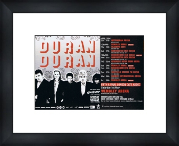 DURAN DURAN UK Tour 2004 - Custom Framed Original Ad