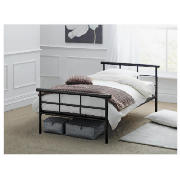 Durban Single Bed Frame, Black Finish