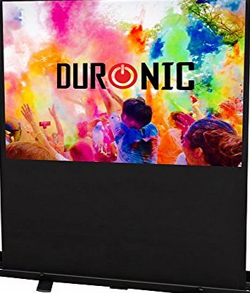 Duronic FPS60/43 - Floor Projector Screen - 60`` (Screen: 122cm(w) X 91cm(h)) Portable Freestanding 4:3 Widescreen - Retracts into a portable carry case