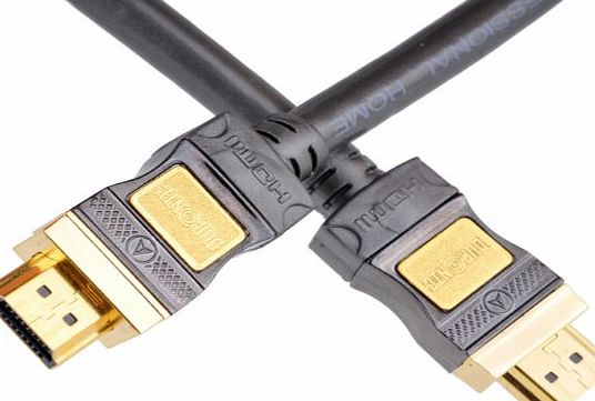 Duronic HDC50/2 - VERSION 1.4 (LATEST TECHNOLOGY) HDMI Cable 2m / 2 Metre (6.6 ft) Gold Plated1.4 HDMI to HDMI Cable High Speed HDMI with Ethernet - Perfect for PS3 PLASMA LCD LED 3D HD TV Virgin Box