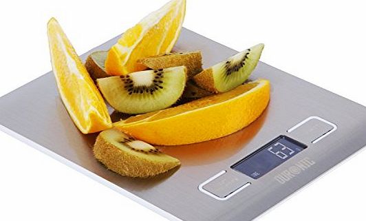 Duronic KS1007 Compact Slim Design Digital Display 5KG Kitchen Scales with 2 Years FREE Warrantee