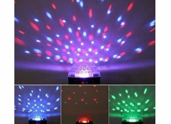 DUSIEC Mini LED RGB Crystal Magic Ball Effect light DMX Disco DJ Stage Lighting with Sound Activation Starry Suitable for disco, ballroom, KTV, bar, stage, club, party etc