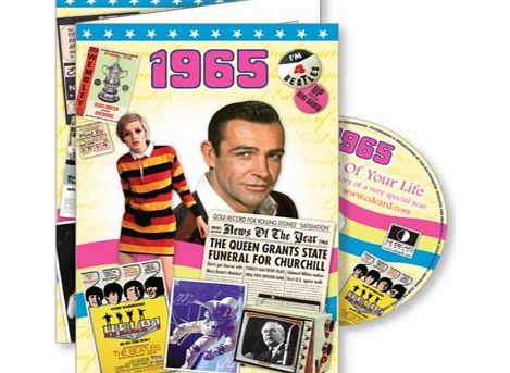 DVD Greeting Card 1965 or 50th Birthday or