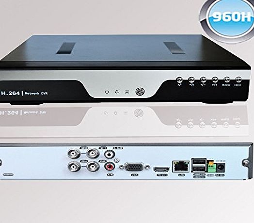 DVR INT DVR 4 CHANNEL 960H INCLUDE 500GB HARD DRIVE DIGITAL VIDEO RECORDER HDMI 1080P PORT NETWORKABLE CLOUD