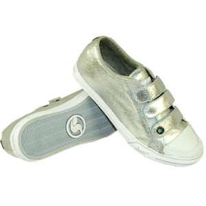 Dvs Ladies Ladies Dvs Farah Velcro Shoe. Silver