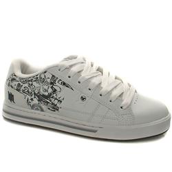 Dvs Male Monument Hart Leather Upper in White and Black