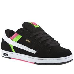 Dvs Male Primary Leather Upper in Black and Green