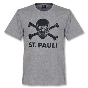 DYF 12-13 St Pauli Skull T-Shirt - Grey
