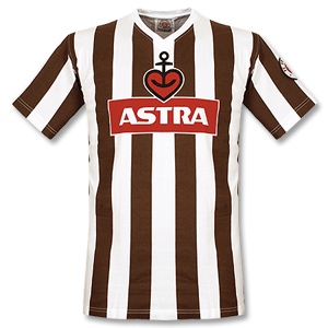 DYF St Pauli Traditional Astra Retro Shirt - Brown/White