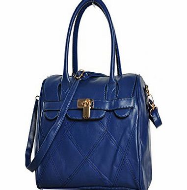DYNAMIC FASHION Ladies New Celebrity style Blue PU Handbag leopard love london bus boutique Summer holiday shoulder bag all occasion