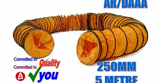 DYNATEC Ducting 250mm 10`` Fan Dust Fume Extractor Air Extraction 5 Metre Meter AR/DAAA