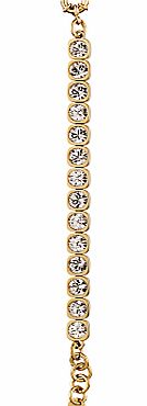 Dyrberg/kern Conian Gold Single Crystal Bracelet