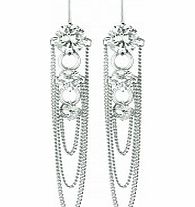 Dyrberg Kern Ladies Melance Silver Plated Earrings