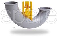 Dyson DC07 DC14 U Bend Assembly (Silver/Yellow)