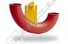 Dyson U Bend Assembly (Scarlet/Yellow)