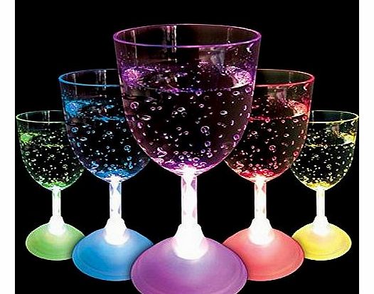 DZine flashing wine glass