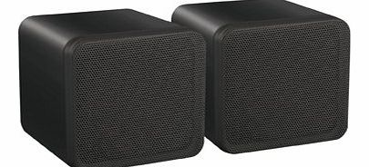 e-audio FULL RANGE 4 80W BOOKSHELF SPEAKERS BLACK