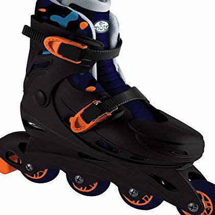 E-Moto Boys Adjustable In Line Skates - Camouflage, Size 13-3