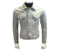 E-Play Abraised & washed denim jacket