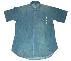 E-Play Short sleeved denim shirtShort