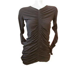 E-Play Stretch fitted shirtRouched sleeve top