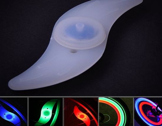 Hot sale Double faced bicycle spoke light wind fire wheels silica gel spoke light steel wire lamp mountain bike wheel light,red