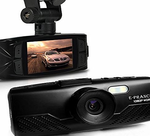New 2.7`` 1080 30FPS Car DVR Video Camera + G-Sensor + Car Plate Stamp + LED Night Vision + MOV + 148 Degree Wide Angles + SOS + Support HDMI/AV Out