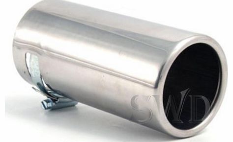 55mm - 65mm Car Exhaust tip trim tail pipe muffler adjustable universal tailpipe