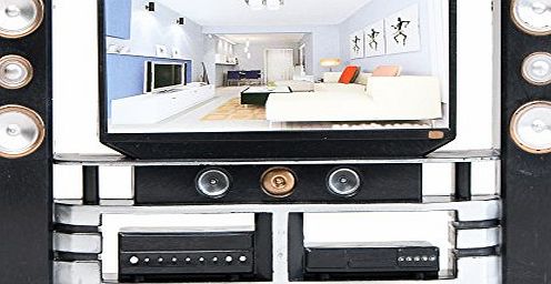 E-TING Hi-Fi TV Cabinet Set Dollhouse Furniture Accessories For Barbie Doll